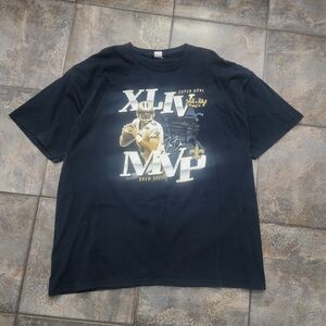 Reebok Men's XL Super Bowl XLIV Drew Brees MVP New Orleans Saints T Shirt